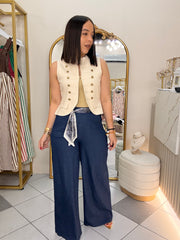 BEIGE VEST TRENDY
