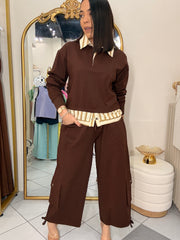 KIRIA" SET BROWN