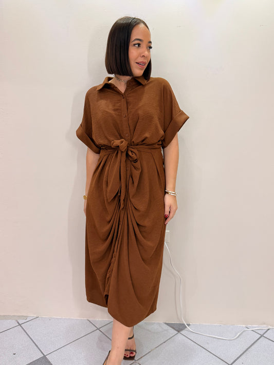 BROWN DRESS