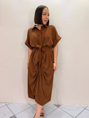 BROWN DRESS