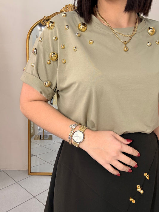 GALILEA OLIVE  TOP