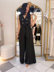 KARI” BLACK JUMPSUIT  DRESS