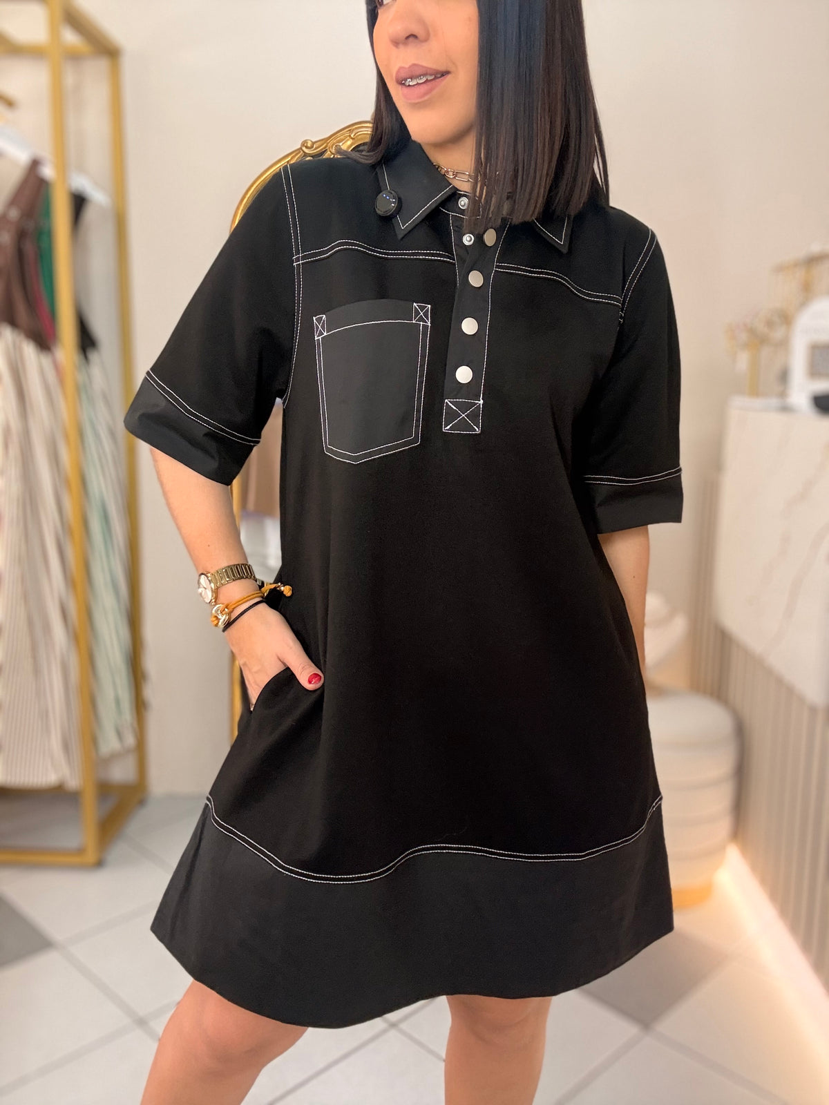 ANIS' BLACK DRESS