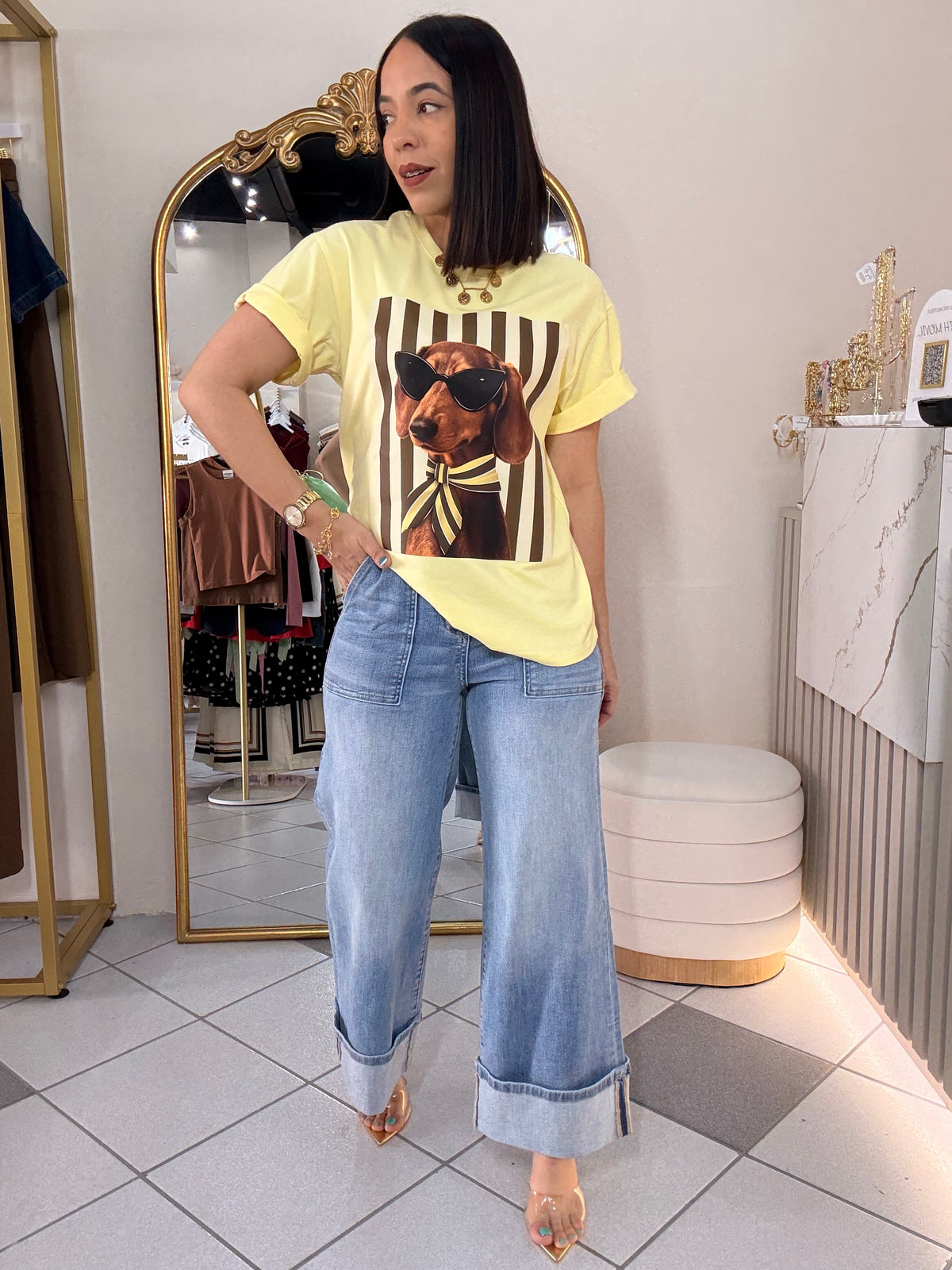 DOG” AMARILLA  TSHIRT