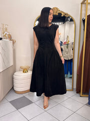VESTIDO NEGRO EN SUEDE