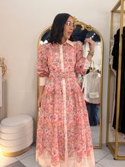 KAREN¨ FLORAL PINK DRESS