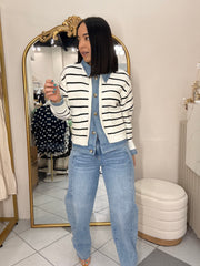 LENY” WHITE  SWEATER