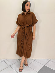 BROWN DRESS
