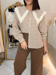 AVANA¨TOP CUADROS CAMEL