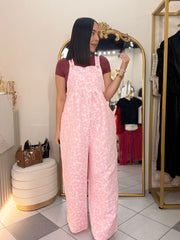 PINK” FLORAL JUMPSUIT