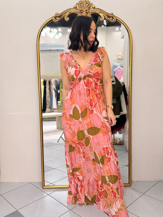 PINK FLORAL DRESS