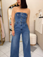 FRANCESA DENIM JUMPSUIT