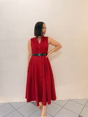 PRE ORDEN KAMILA- RED MIDI DRESS LLEGA 26 febrero APROX