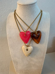 COLLAR CORAZON PIEDRA