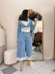 ANALIA" LIGHT DENIM SET
