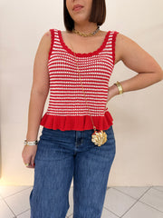 CROCHET TOP ROJA