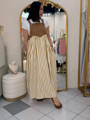 K"  CAMEL GREEN DRESS