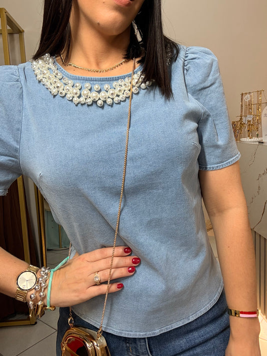 LIGHT DEMIM TOP