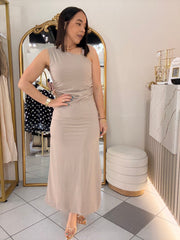 PATRICIA¨BEIGE  DRESS