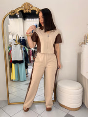 ANELIS” BEIGE SET DOS PIEZAS