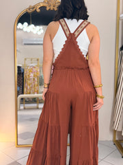 BROWN  JUMPSUIT