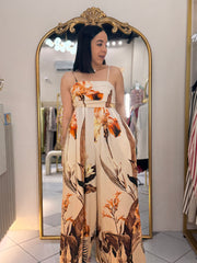 FRANCES CAMEL  JUMPSUIT