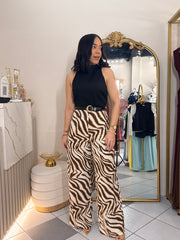 CLAUDI" BROWN JUMPSUIT