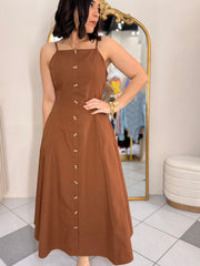 BROWN DRESS CLAUDIA