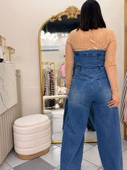 FRANCESA DENIM JUMPSUIT