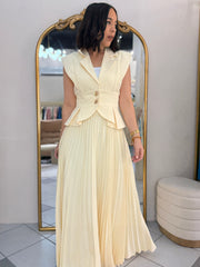 BEIGE ELEGANTE SET DOS PIEZAS