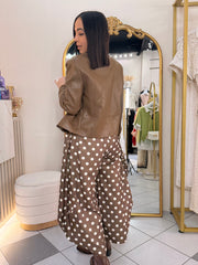 BROWN JACKET LEATER