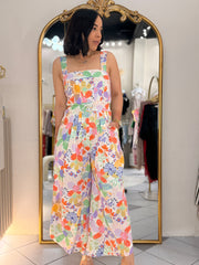 FASHION FLORAL  JUMPSUIT