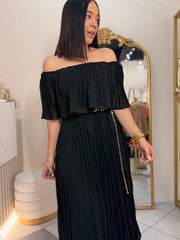 DRESS PLISADO BLACK