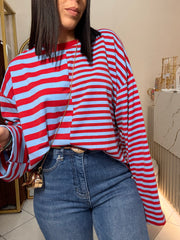 BLUSA LINEA ONE SIZE ROJA/AZUL