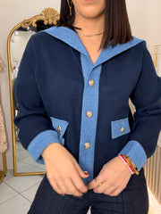 MICHELLE” NAVY SWEATER