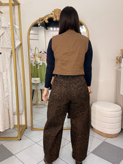 VEST BROWN