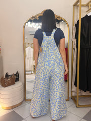 BLUE/GREEN” FLORAL JUMPSUIT