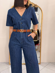 MICHELLE DENIM JUMPSUIT