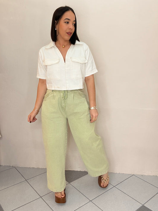 PRE ORDEN KAROLA OLIVE BARREL PANT LLEGA PARA 20 ABRIL APROX