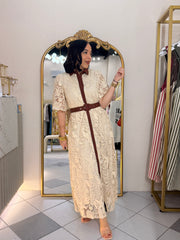 BEIGE ELEGANTE DRESS
