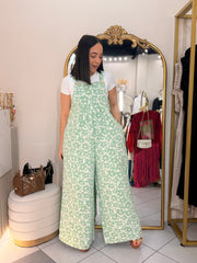 GREEN” FLORAL JUMPSUIT