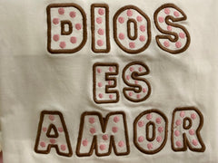 DIOS ES AMOR " TSHIRT WHITE