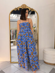 BLUE/BROWN JUMPSUIT CATALELLA