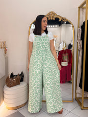 GREEN” FLORAL JUMPSUIT