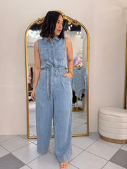 LIGHT  DENIM JUMPSUIT ZOE