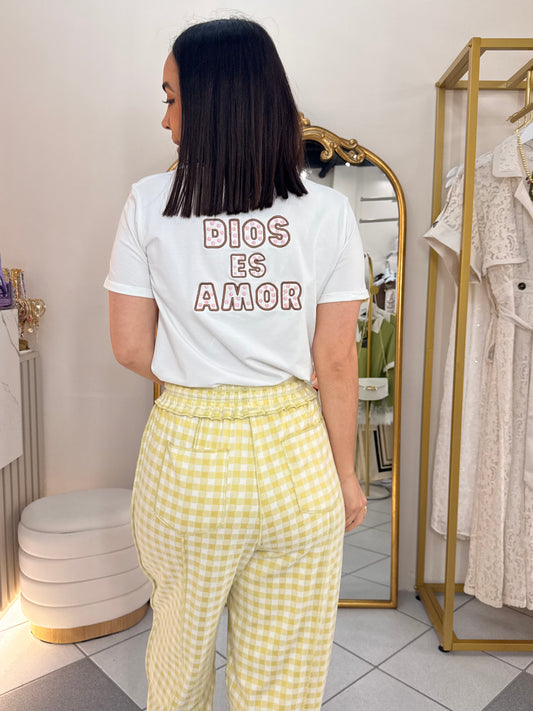 DIOS ES AMOR " TSHIRT WHITE