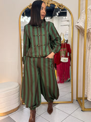 IVONE" OLIVE/BROWN  SET