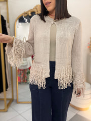 FRINGE CARDIGAN TOP