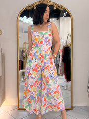 FASHION FLORAL  JUMPSUIT