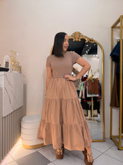 NAIRA¨BEIGE DRESS